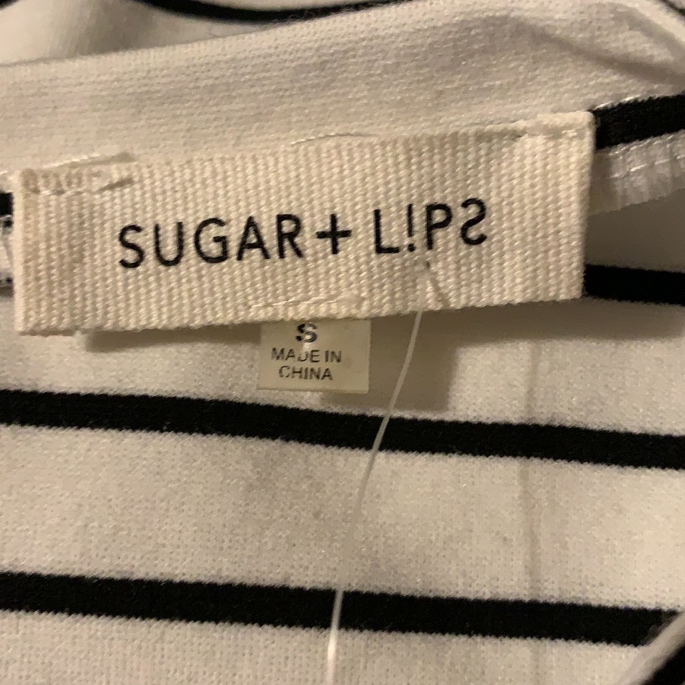 SUGAR+ LIPS  Striped Formal/Cocktail Dress. - Picture 8 of 10